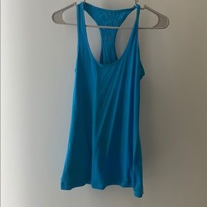 Lululemon sport tank in vibrant blue